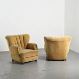 Pair of Danish Art Deco armchairs, 1940s