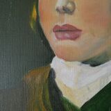 Portrait à l'huile sur toile