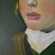Portrait à l'huile sur toile