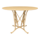 Round garden table in wrought iron – Art Nouveau style work circa 1900