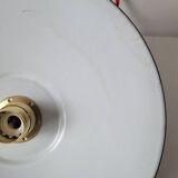 Enamelled sheet metal pendant light