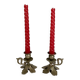 Pair of brass candlesticks