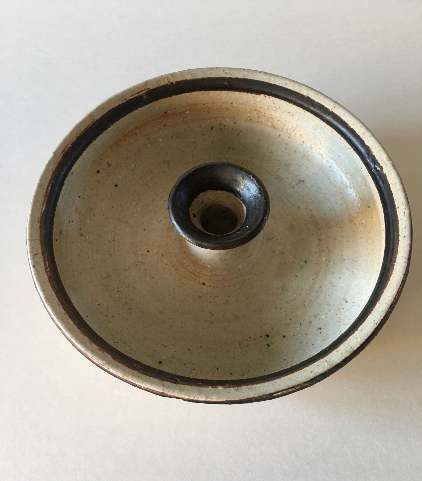 Danish sandstone candlestick 70s