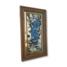 Screen-printed mirror with Art Nouveau decoration