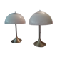 Paire de lampes Unilux pied "tulipe"
