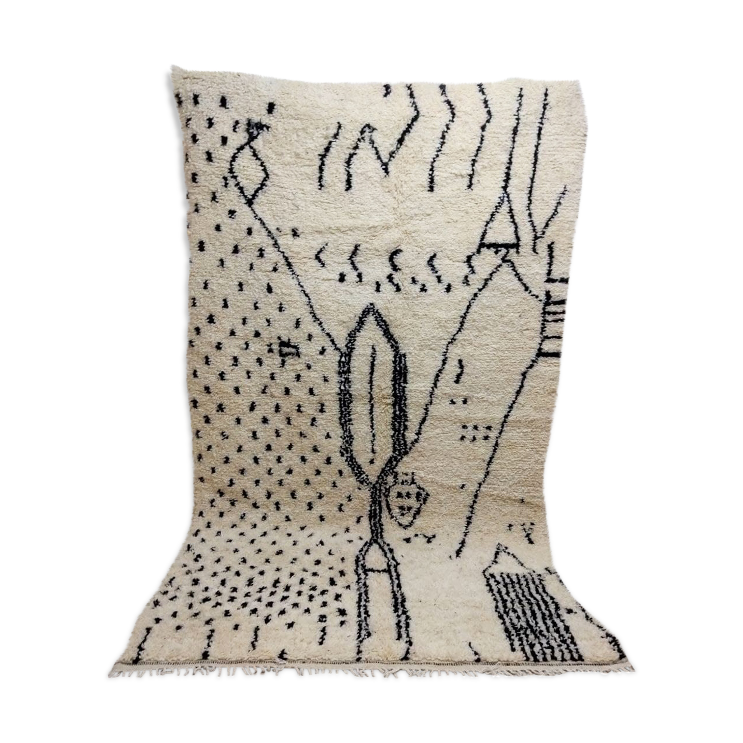 Moroccan Berber Wool Rug 246 x 146cm