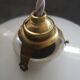 Suspension lampshade old opaline white smooth spirit walkman Art Deco 1930 TBE ø 25 cm