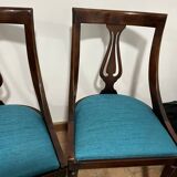 Paire de chaises lyre gondole