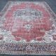 Vintage Persian Brick Red Rug, Hand Knotted Oriental Carpet, 209x325 Cm