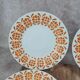Set of 6 semi-deep plates Sarreguemines