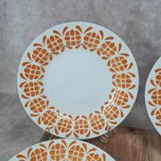 Set of 6 semi-deep plates Sarreguemines