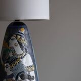 Marian Zawadzki "Oryx" Floor Lamp Unique, Tilgmans Ceramic, Sweden, Dated 1963