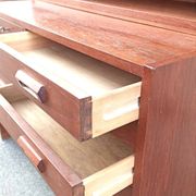 Double teak cabinet from the 1950s by Hans Wegner for RY Mobler, height 180 cm.