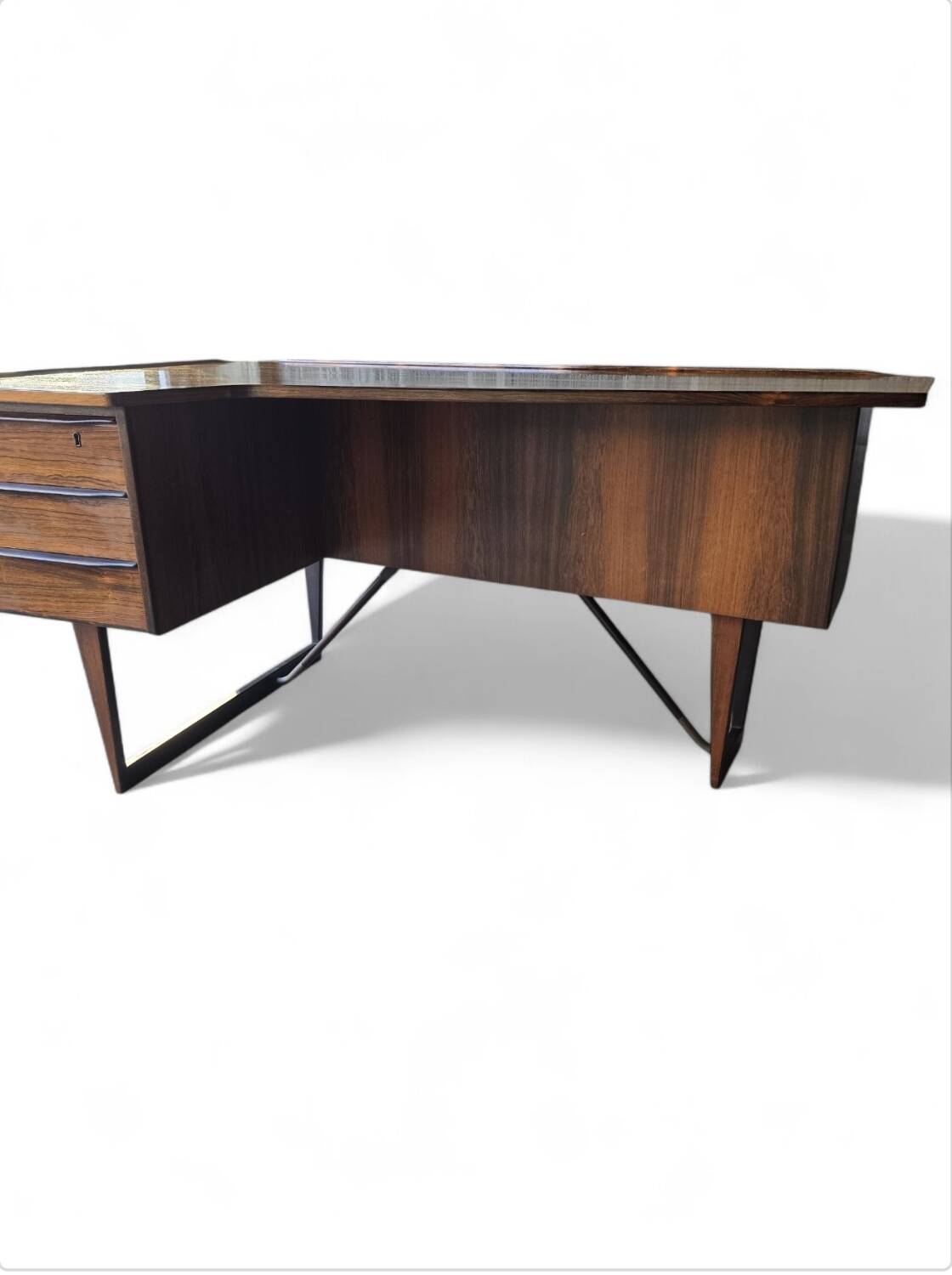 Midcentury Boomerang bureau van Peter Løvig Nielsen voor Hedensted