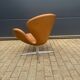 Fritz Hansen Swan Chair 05-‘67 Cognac Camel leather AS NEW