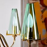 Italian Glass Chandelier, 1980s (MK9505)