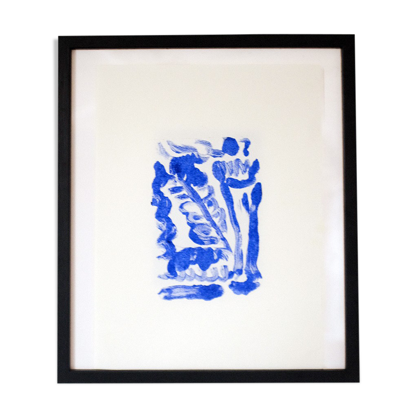 Blue monoprint ii