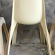 Ensemble de 4 chaises Kartell modèle 4850 design Castiglioni Gaviraghi Lanza made in Italy 1965