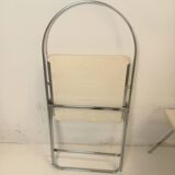 Pair of Aprilina foldingchairs by Gae Aulenti white