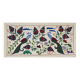 Hand-knotted rug, vintage Turkish rug 47x90 cm