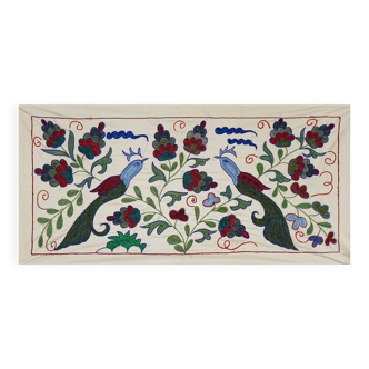 Hand-knotted rug, vintage Turkish rug 47x90 cm