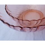 Pink glass bowls