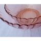 Saladiers en verre rose