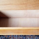 Toy box, 60's light wooden bench