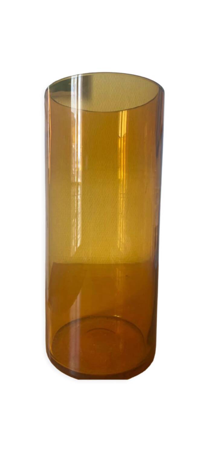Tinted glass - large vase