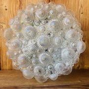 Vintage 1960s bubble glass ceiling light.