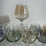 Coffret de 10 verres à Cognac de Luminarc en verre coloré