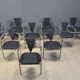 10 chaises de salle à manger postmodernes par Belgochrom, années 1980