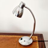Lamp type chrome metal casserole