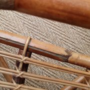 Pair of rattan armchairs