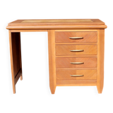 Small vintage desk in sapelli wood.