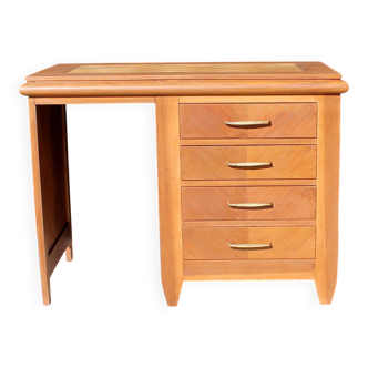 Small vintage desk in sapelli wood.