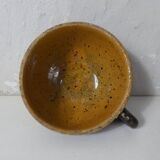 ancienne tasse déjeuner d'alsace en terre cuite vernissée