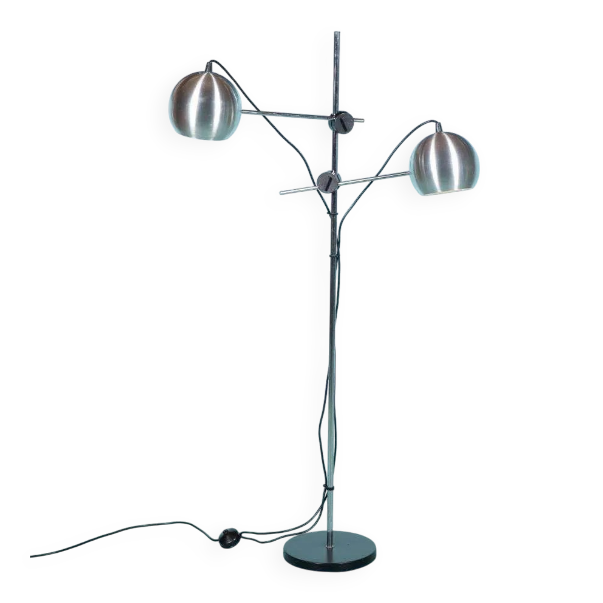 Space-age floor lamp with adjustable spots from the 1970s.