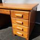 Oak desk 8 drawers double boxes 1950