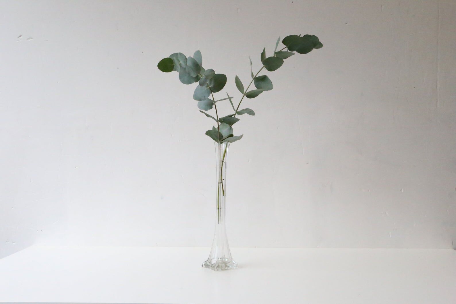 Transparent glass soliflore