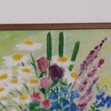 Original Swedish Oil on Canvas – “Bright Bouquet” by K. Evert Larsson
