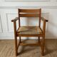 Armchair in elm and straw Maison Regain