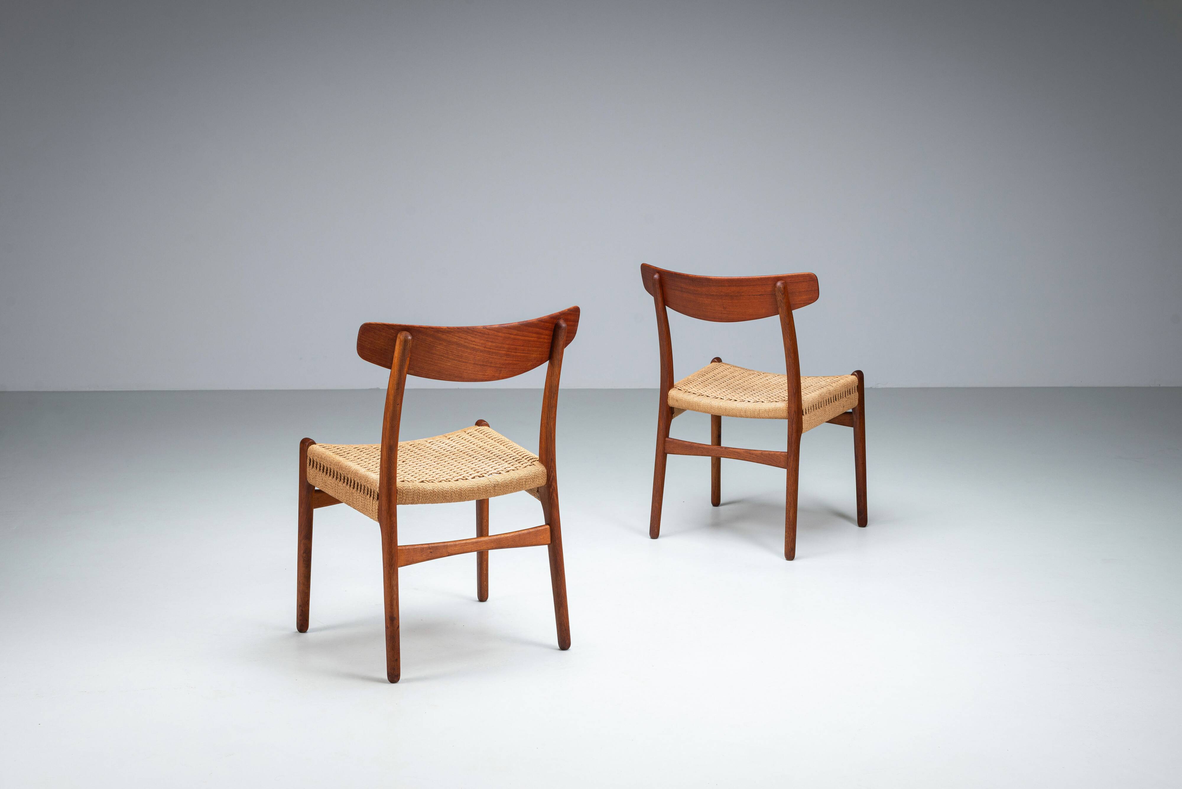 Hans J. Wegner set of four CH23 dining chairs