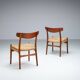 Hans J. Wegner set of four CH23 dining chairs