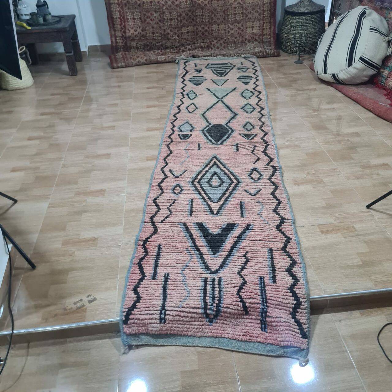 Handmade Berber hallway rug