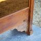 Handcrafted wooden bar, mirror bar and marble slab, wooden furniture
