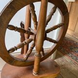 Wooden spinning wheel