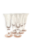 Série de 6 verres Biot signés