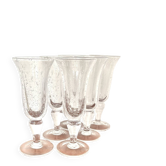 Série de 6 verres Biot signés