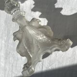 Pair of Griffon candlesticks in Val Saint Lambert crystal, Belgium.